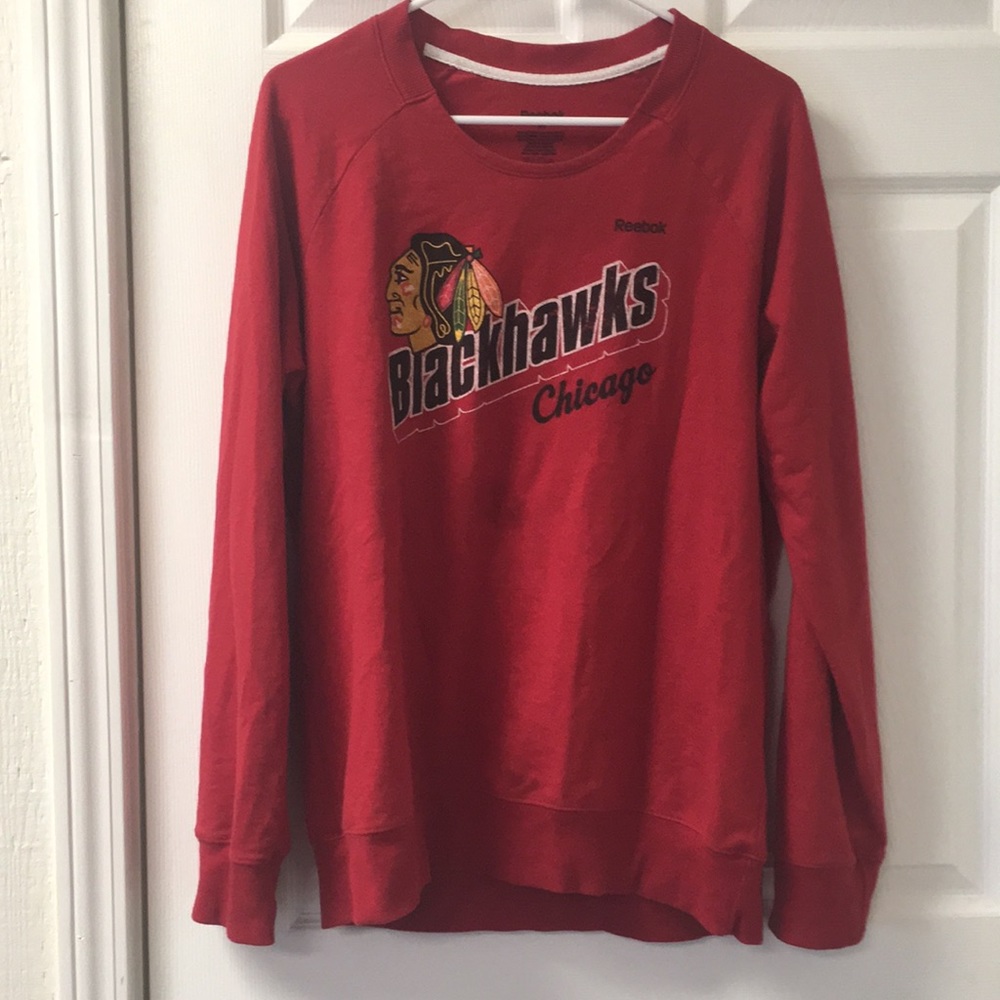 Vintage oversized blackhawks sweatshirt